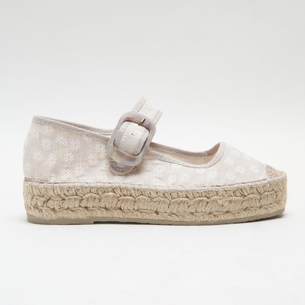 FREE PEOPLE Surfside Daisy Mary Janes / Ecru - Picture 9 of 16